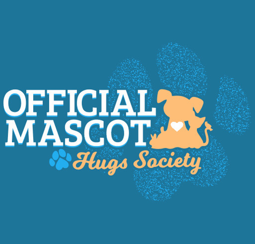 Hugs Society Official Mascot Campaign shirt design - zoomed
