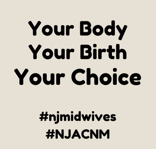 New Jersey Affiliate of the American College of Nurse Midwives shirt design - zoomed