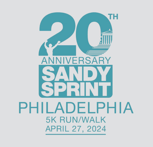 The Sandy Sprint Philadelphia is 20! shirt design - zoomed