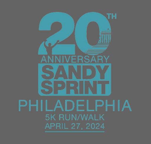 The Sandy Sprint Philadelphia is 20! shirt design - zoomed