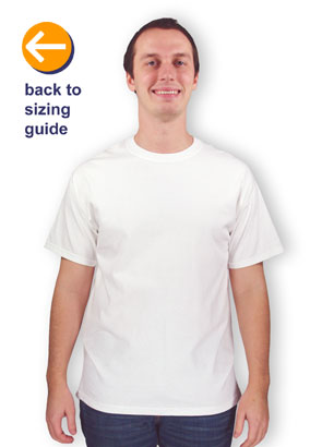 CustomInk Sizing Line-Up for Gildan Ultra Cotton T-shirt - Standard Sizes