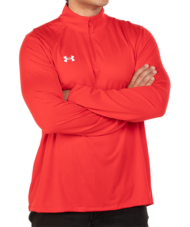 CustomInk Sizing LineUp for Under Armour Team Tech Quarter Zip Long