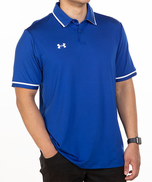 CustomInk Sizing LineUp for Under Armour Tipped Team Performance Polo