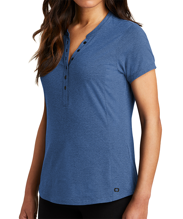 CustomInk Sizing Line-Up for OGIO Women's Tread Lightweight Henley ...