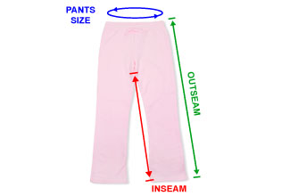 CustomInk Sizing Line-Up for Hanes Women's MidWeight Fleece Pants ...