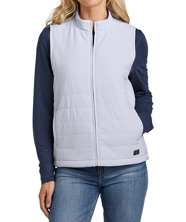 CustomInk Sizing LineUp for TravisMathew Women's Cold Bay Lightweight Vest Standard Sizes