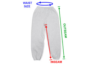 Gildan Sweatpants Size Chart