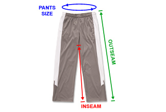 CustomInk Sizing Line-Up for Team 365 Women's Performance Warm-Up Pant ...