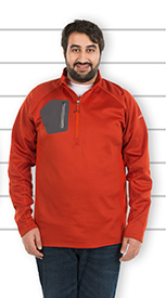 CustomInk.com Sizing Line-Up for Eddie Bauer Women's Half Zip