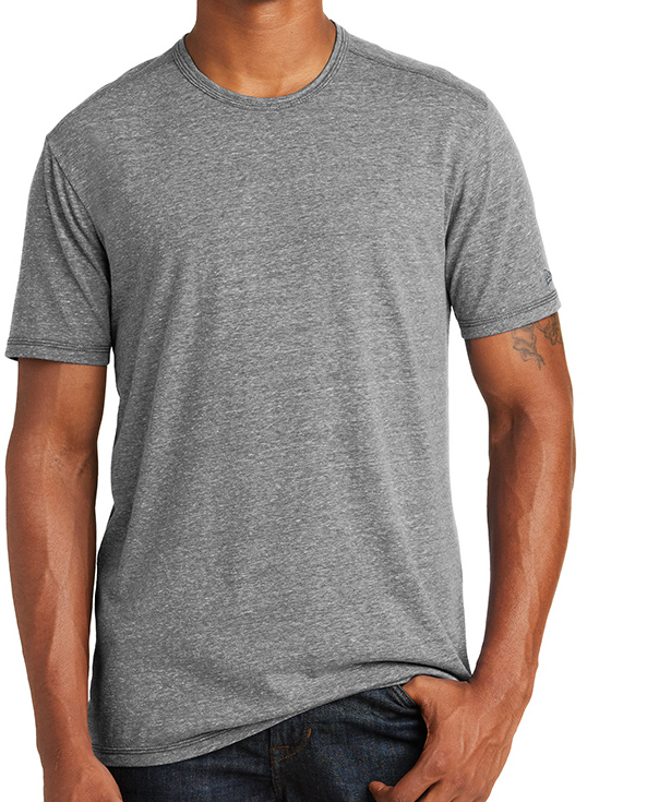 CustomInk Sizing Line-Up for New Era Tri-Blend Performance T-shirt ...