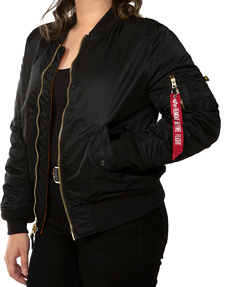 Customink Sizing Line Up For Alpha Industries Women S Ma 1 Flight Jacket Standard Sizes