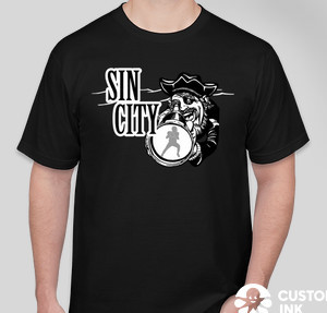 Gildan Lightweight Jersey T-shirt — Black