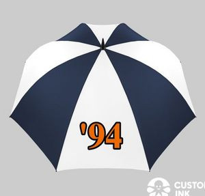 Rainkist Multi-Tone Manual Open Golf Umbrella — White / Navy