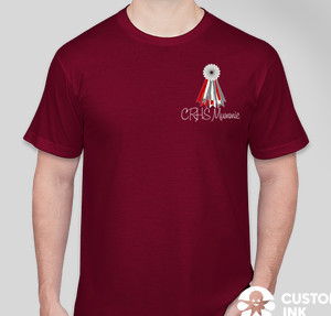 American Apparel USA-Made Jersey T-shirt — Cranberry
