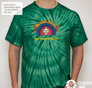 Gildan 100% Cotton Tonal Tie-Dye T-shirt — Forest Green