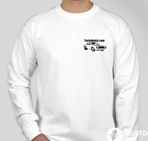Bayside USA-Made 100% Cotton Long Sleeve T-shirt — White