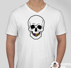 Gildan Softstyle Jersey V-Neck T-shirt — White