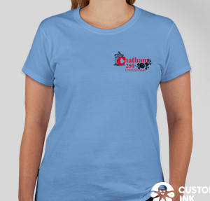 Gildan Women's 100% Cotton T-shirt — Carolina Blue