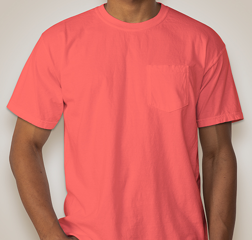 Custom Comfort Colors 100% Cotton Pocket T-shirt - Design Short Sleeve