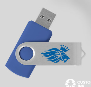 Rotate USB Flash Drive 4GB — Corporate Blue