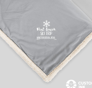 Field & Co. Sherpa Blanket — Grey