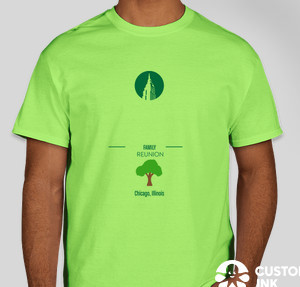 Gildan 100% Cotton T-shirt — Neon Green