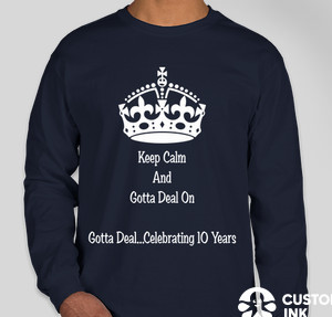 Gildan Ultra Cotton Long Sleeve T-shirt — Navy