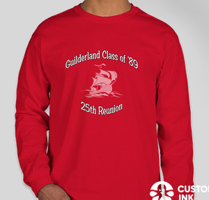 Gildan Ultra Cotton Long Sleeve T-shirt — Red