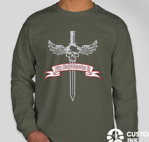 Gildan Ultra Cotton Long Sleeve T-shirt — Military Green
