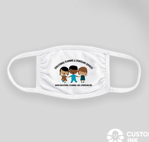 Customized Triple-ply Cotton Face Mask — White