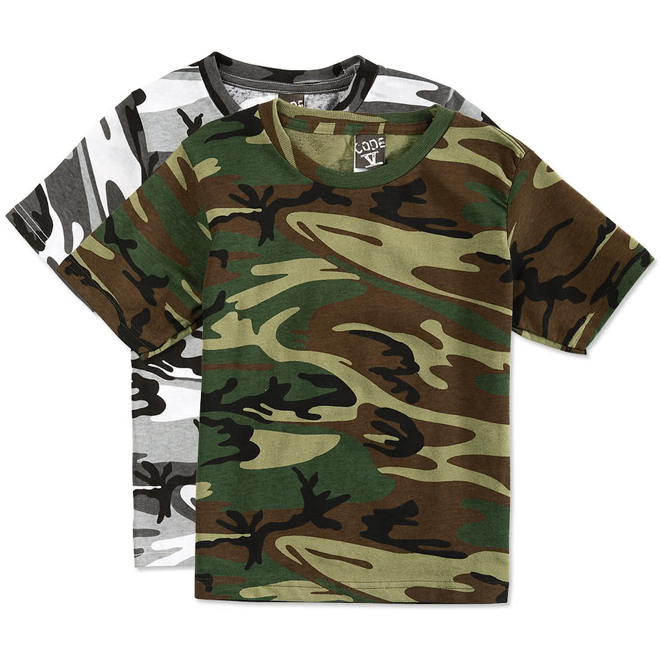 Code 5 Youth Camo T-Shirt - Design Custom Kids Camouflage T-Shirts