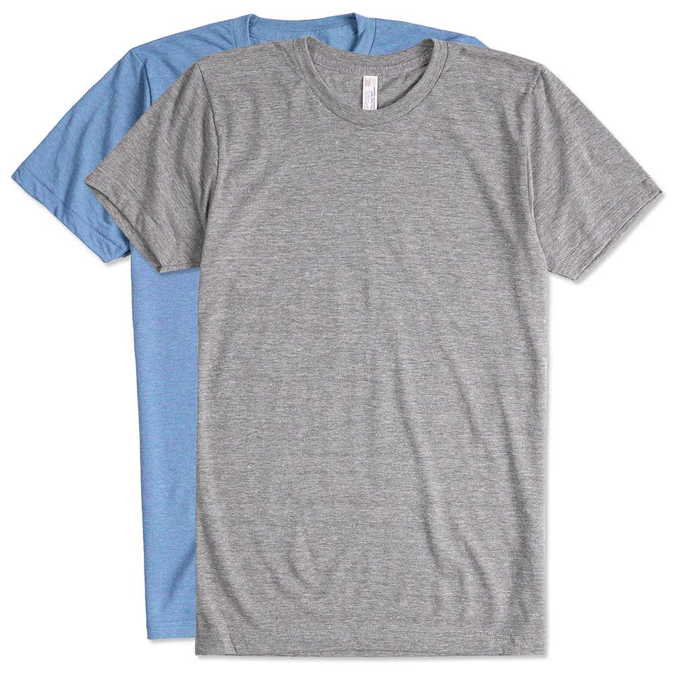 Custom American Apparel USA-Made Tri-Blend T-shirt - Design Short ...