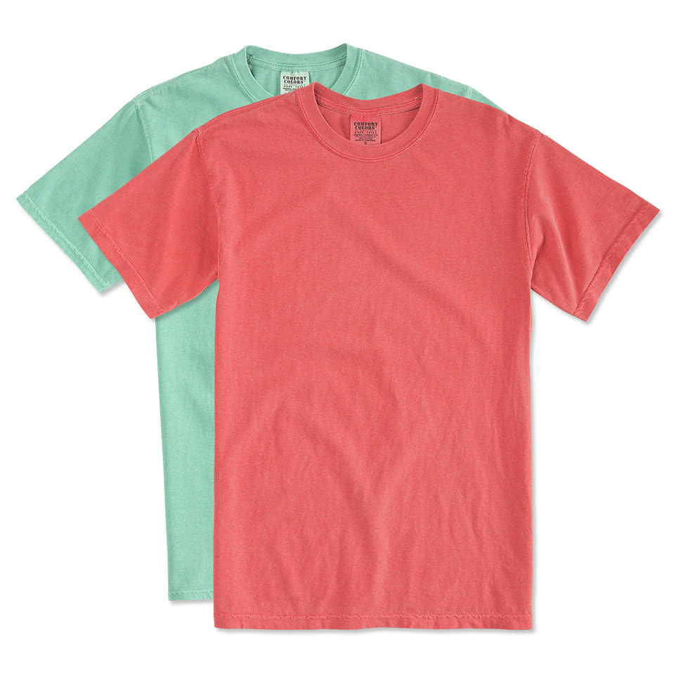 Custom Comfort Colors 100% Cotton T-shirt - Design Short Sleeves Online ...