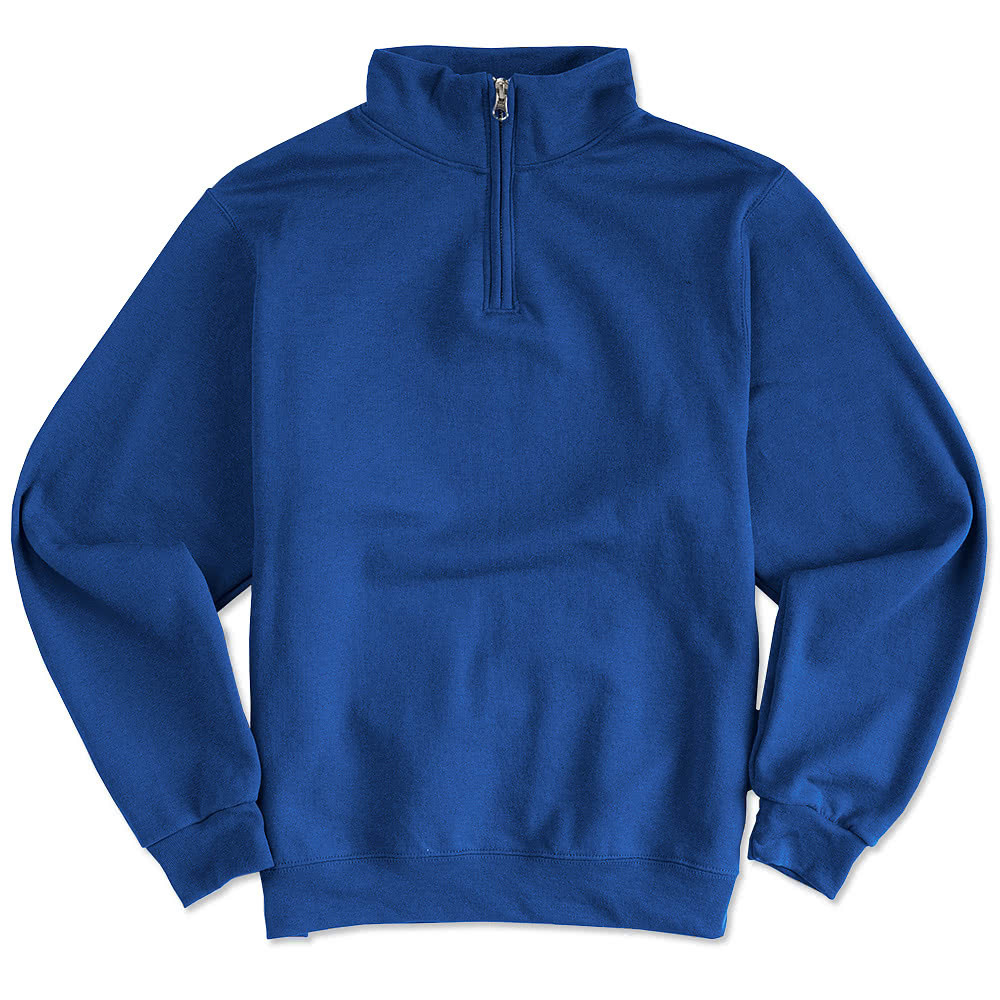 Custom Jerzees Lightweight 1/4 Zip Sweatshirt - Design Sweatshirts ...