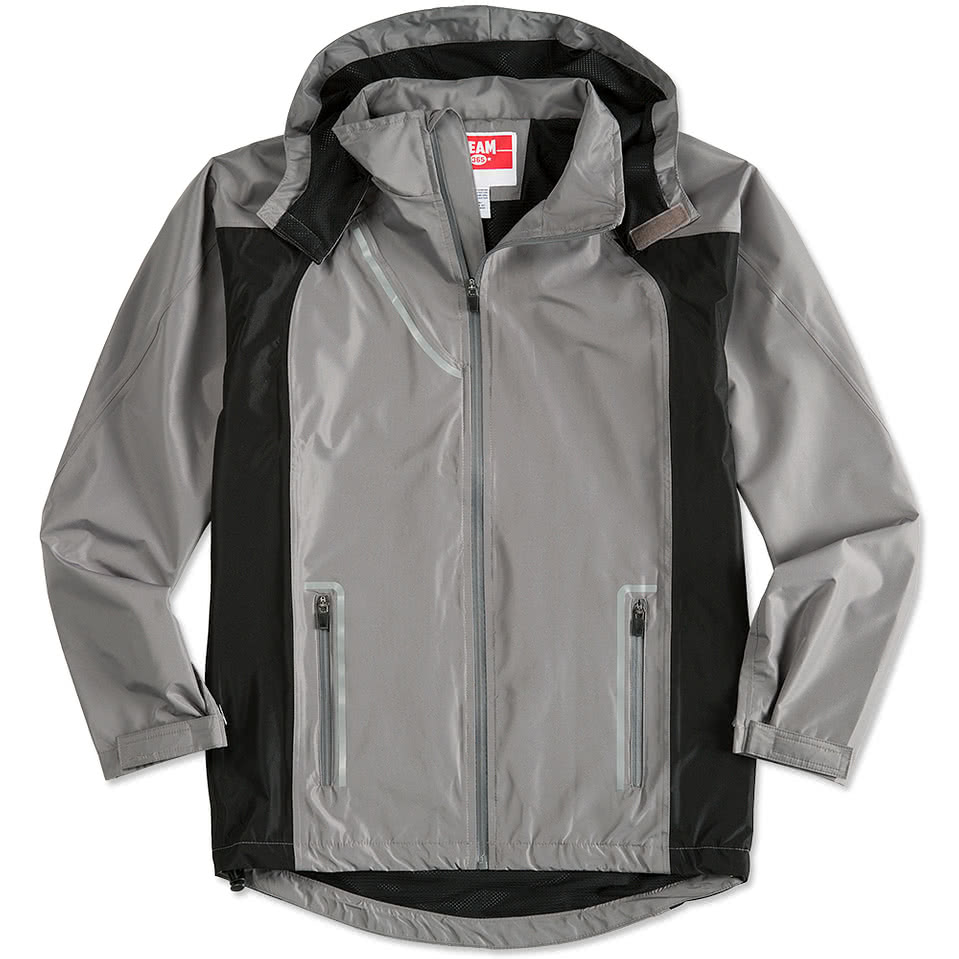 Custom Team 365 Waterproof Hooded Jacket - Design Rain Jackets ...