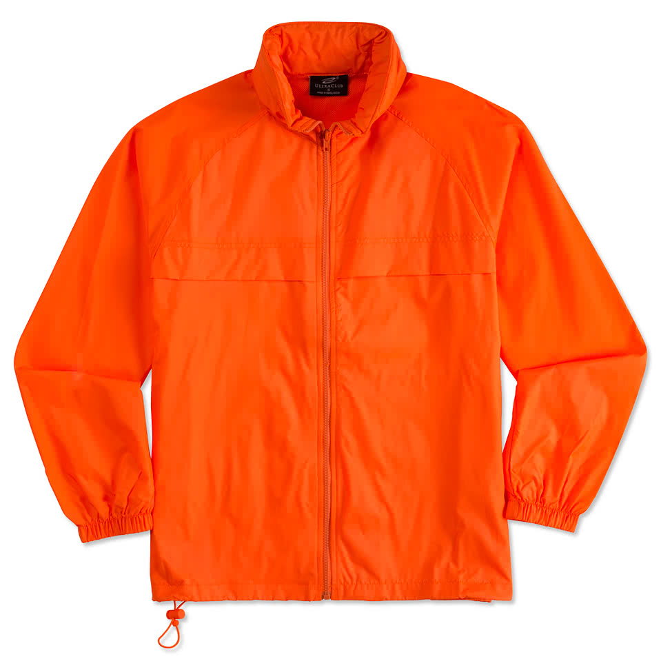 Custom Ultra Club Full-Zip Hooded Packable Jacket - Design ...