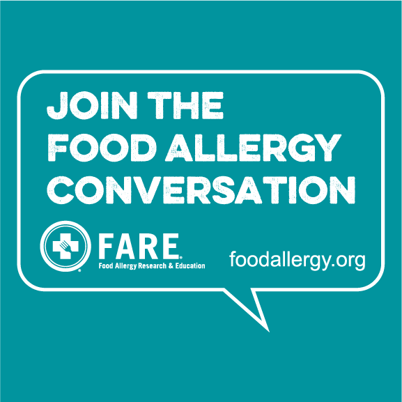 Food Allergy Awareness Week 2017 shirt design - zoomed