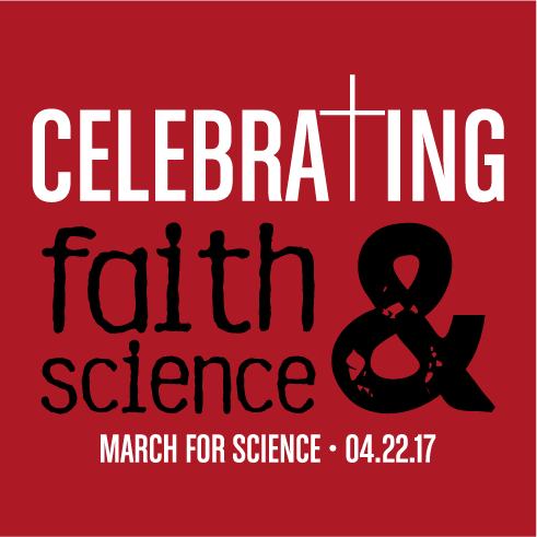 Christians March for Science shirt design - zoomed