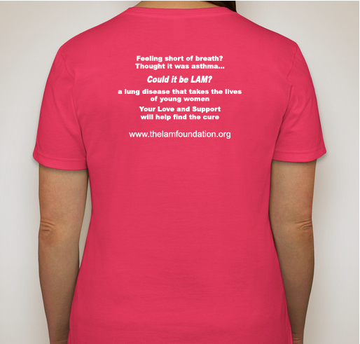 Can You Say Lymphangeioleiomyomatosis? Fundraiser - unisex shirt design - back