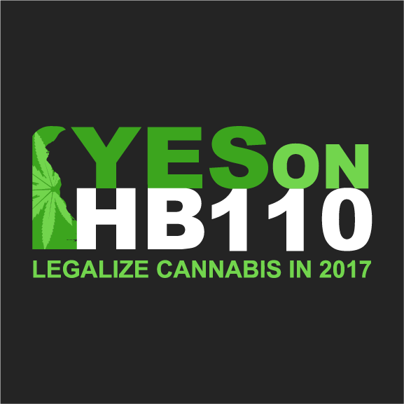 Yes on HB 110 - Legalize Cannabis in Delaware in 2017 shirt design - zoomed