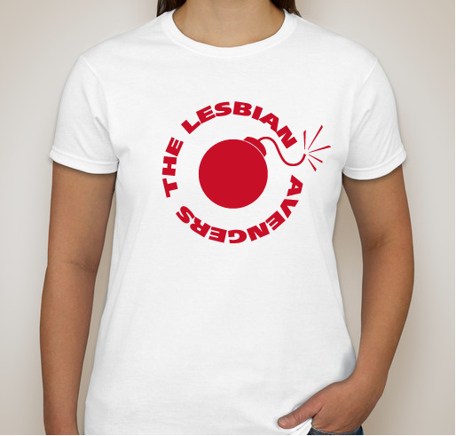 Lesbian Avengers 25 Fundraising #2 Fundraiser - unisex shirt design - front