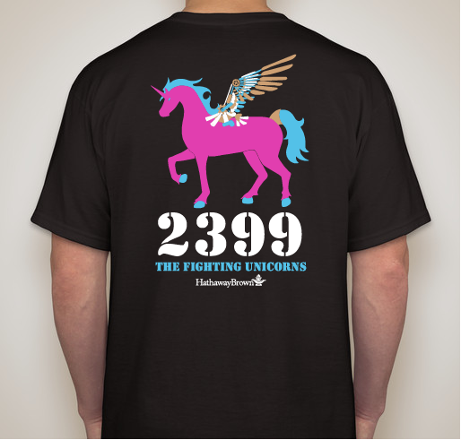 Fighting Unicorns Fan Shirt Sale! Fundraiser - unisex shirt design - back