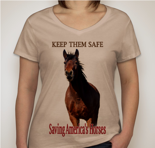 Saving America's Horses - Tees for Horses - Keep Them Safe Fundraiser - unisex shirt design - front