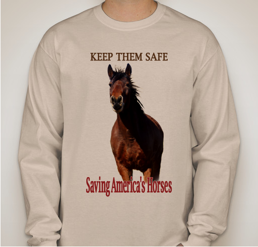 Saving America's Horses - Tees for Horses - Keep Them Safe Fundraiser - unisex shirt design - front