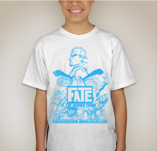 Fate the Heroes Curse Fundraiser - unisex shirt design - back