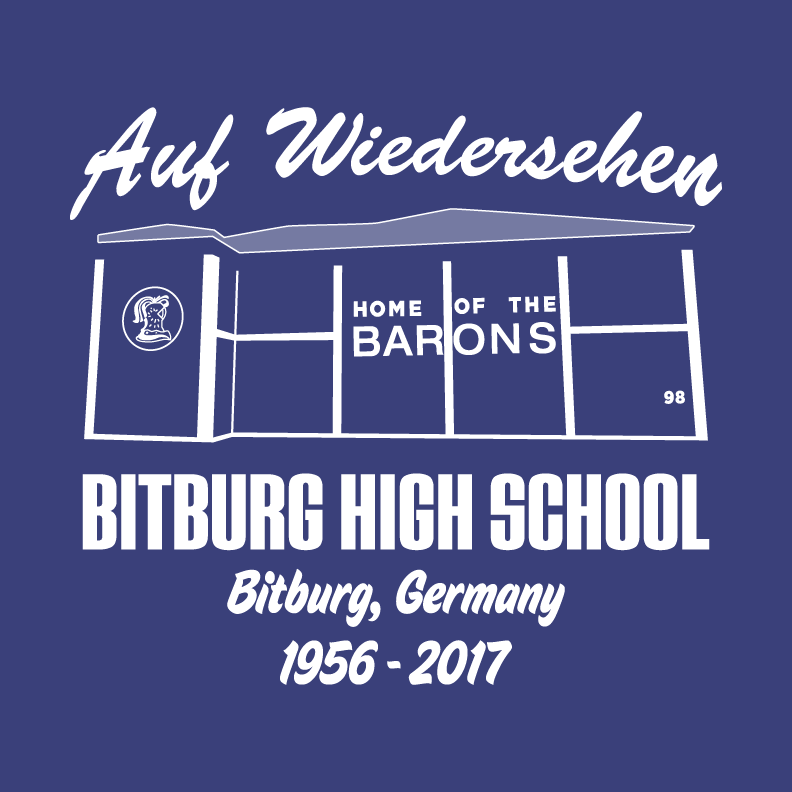 Bitburg HS Senior Class shirt design - zoomed