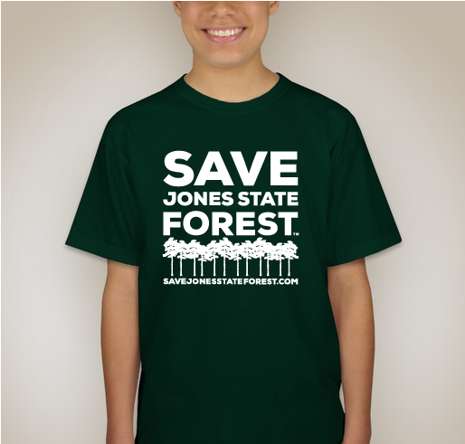 Save Jones State Forest T-shirts Fundraiser - unisex shirt design - back