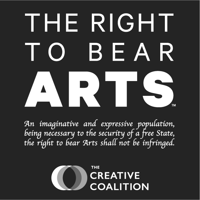 Right To Bear Arts Campaign shirt design - zoomed