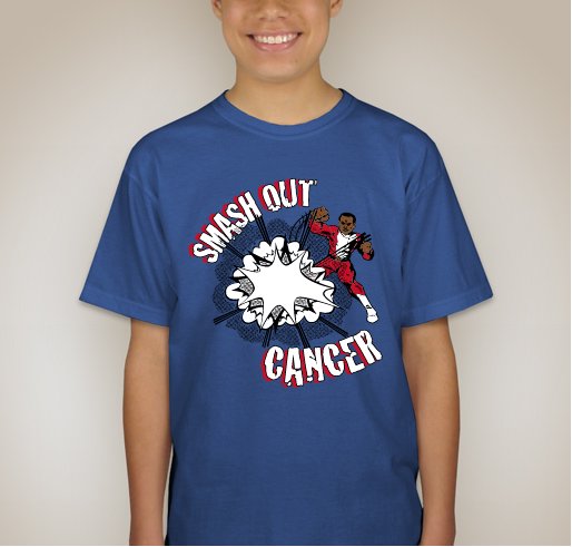 Be a part of SuperJor's Squad in his Fight to wipe out Neuroblastoma Cancer. Together we will WIN! Fundraiser - unisex shirt design - back