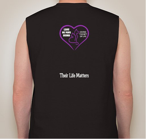 Leave No Paws Behind Team Valentino Fundraiser - unisex shirt design - back